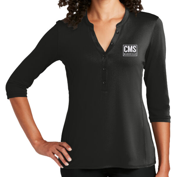 CMS - Ladies UV Choice Pique Henley Thumbnail