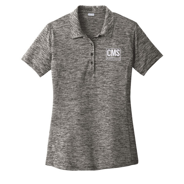 CMS - Ladies PosiCharge ® Electric Heather Polo Thumbnail