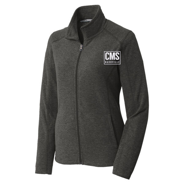 CMS - Ladies Heather Microfleece Full Zip Jacket Thumbnail