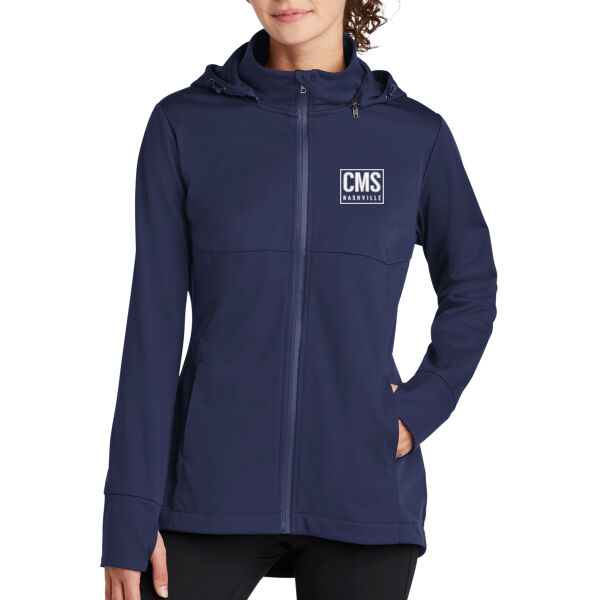 CMS - Ladies Hooded Soft Shell Jacket Thumbnail