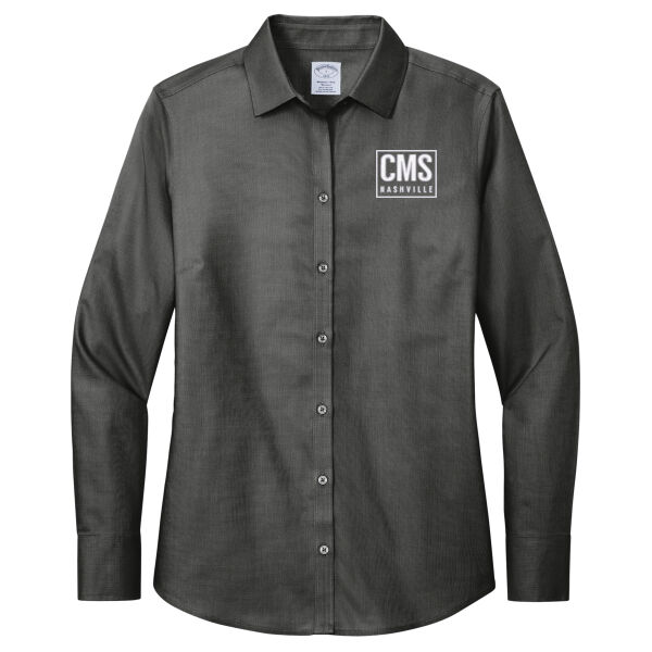 CMS - Women's Wrinkle Free Stretch Nailhead Shirt Thumbnail